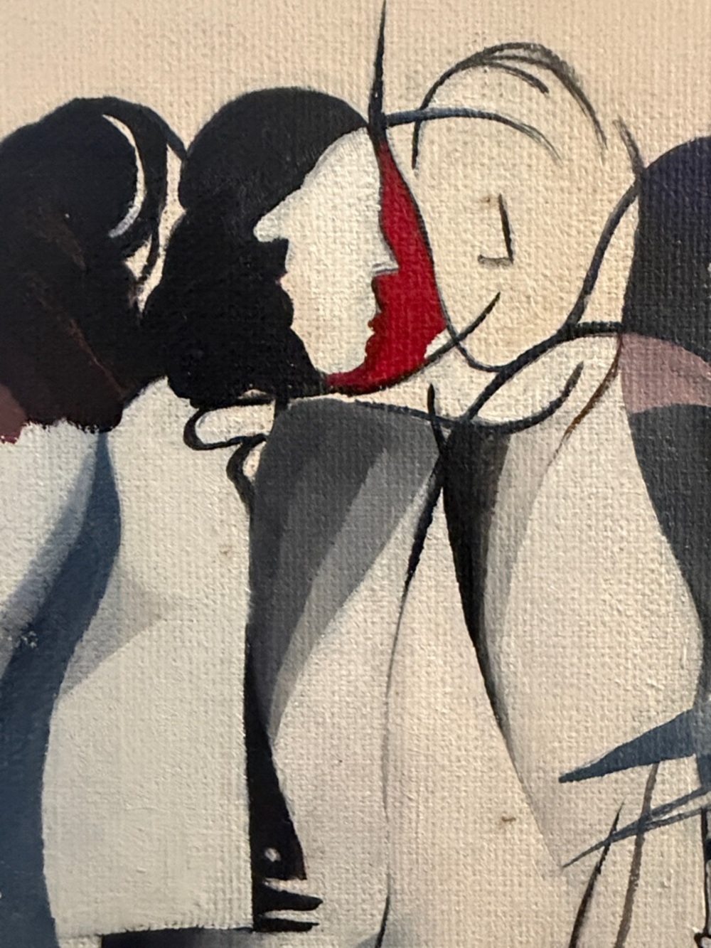 1980 Ken Radack Signed Abstract Modernist Figurative Painting Art Framed Artwork - Picture 15 of 16